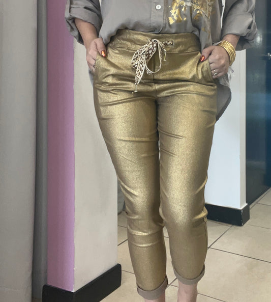 Festive Gold Pants