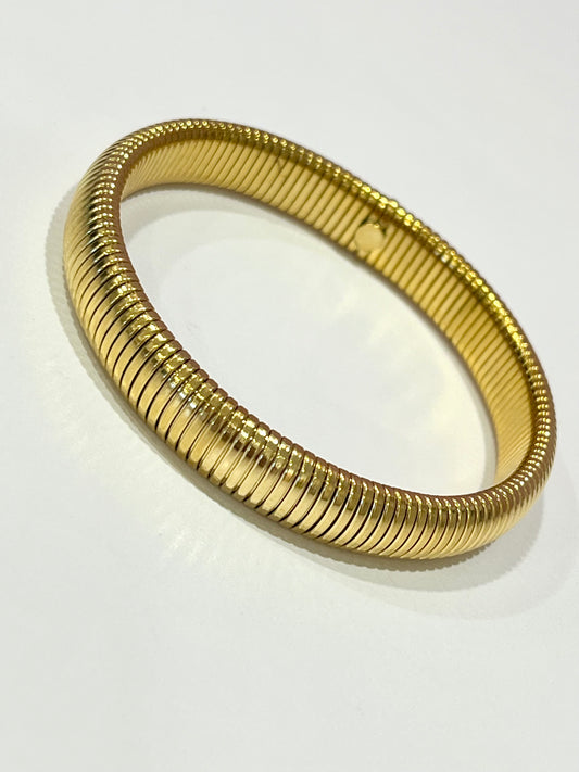 Gold Wide Expandex Bracelet