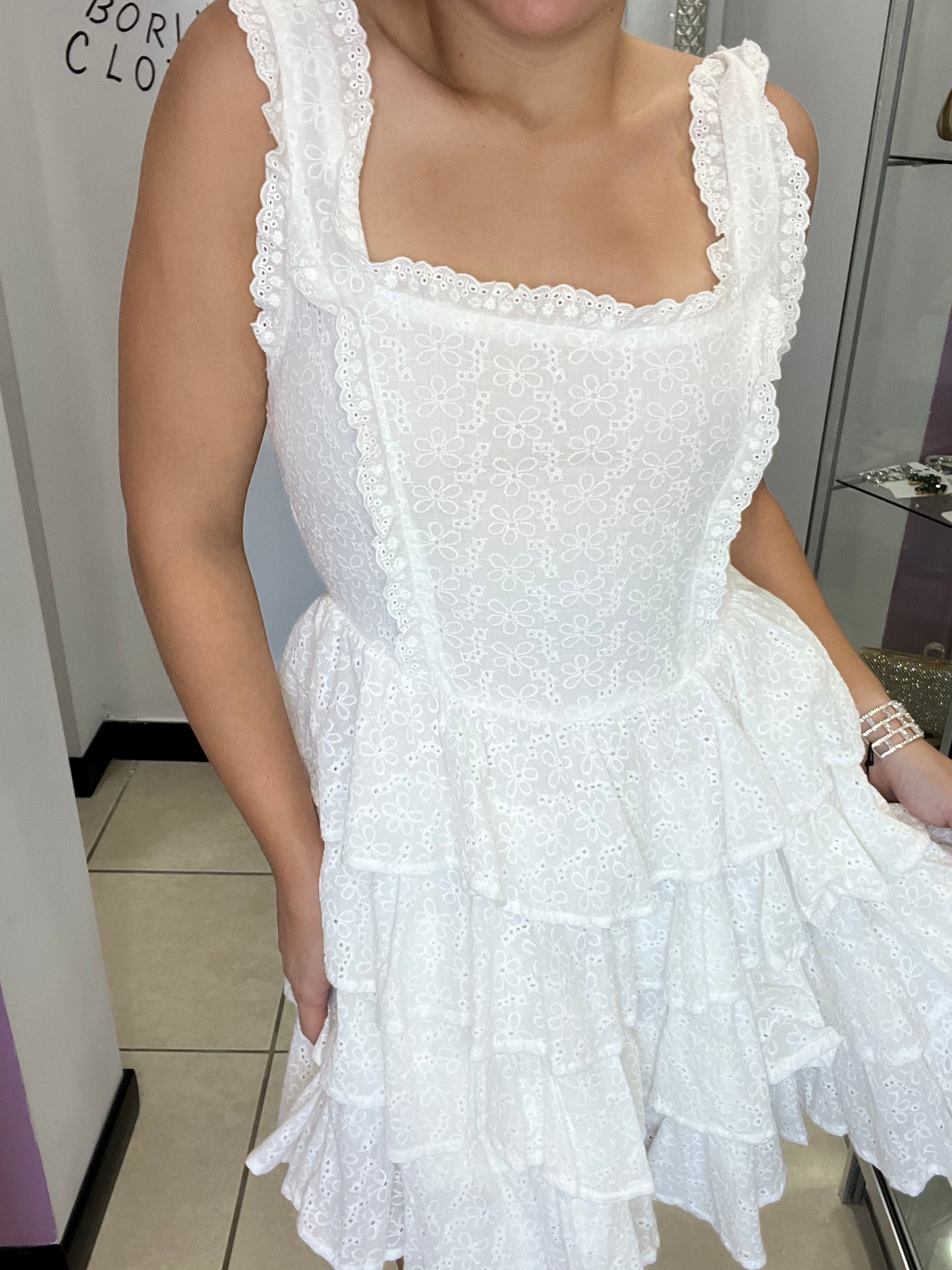 Carola White Dress