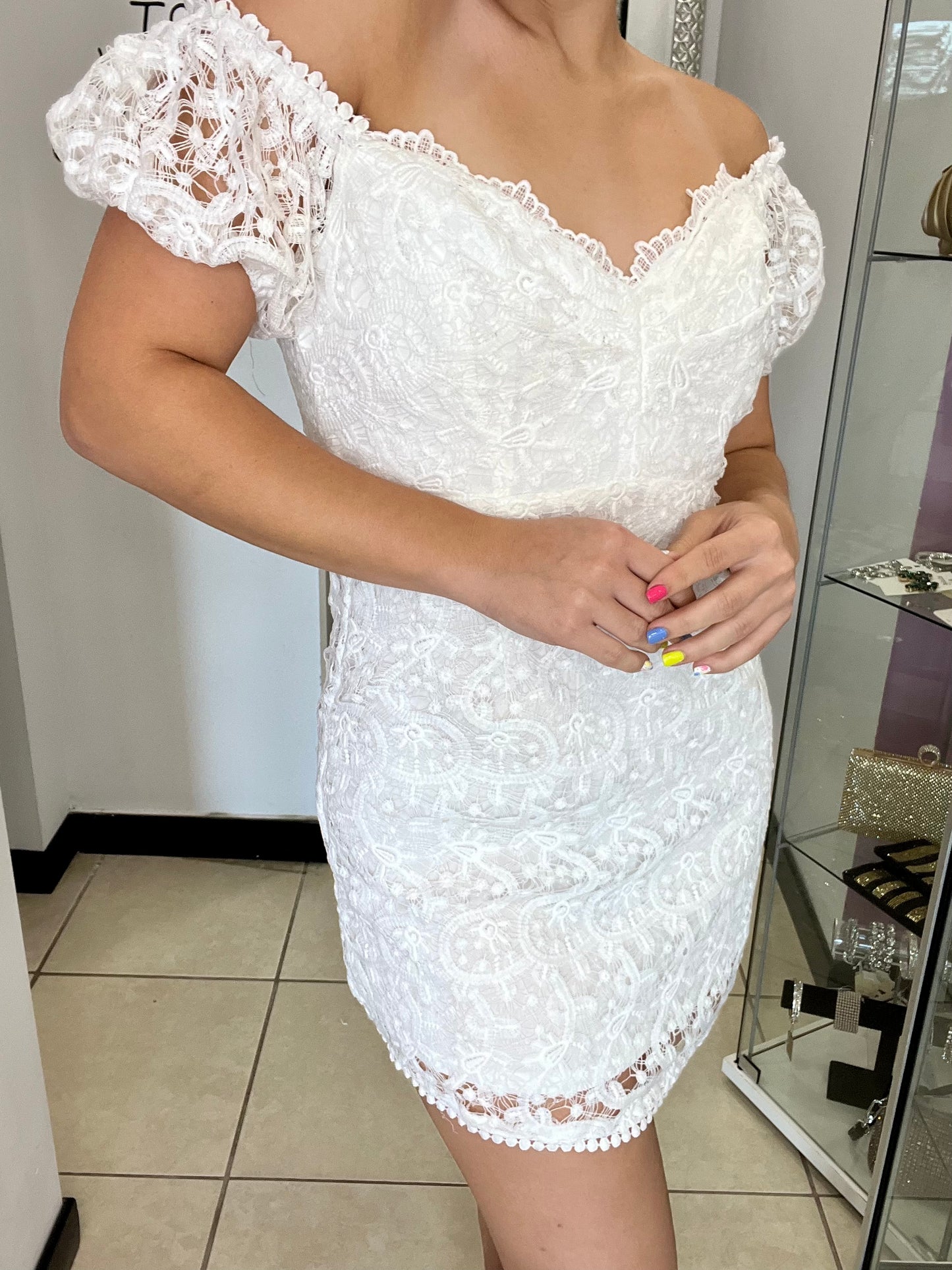 One & Only White Short Dress
