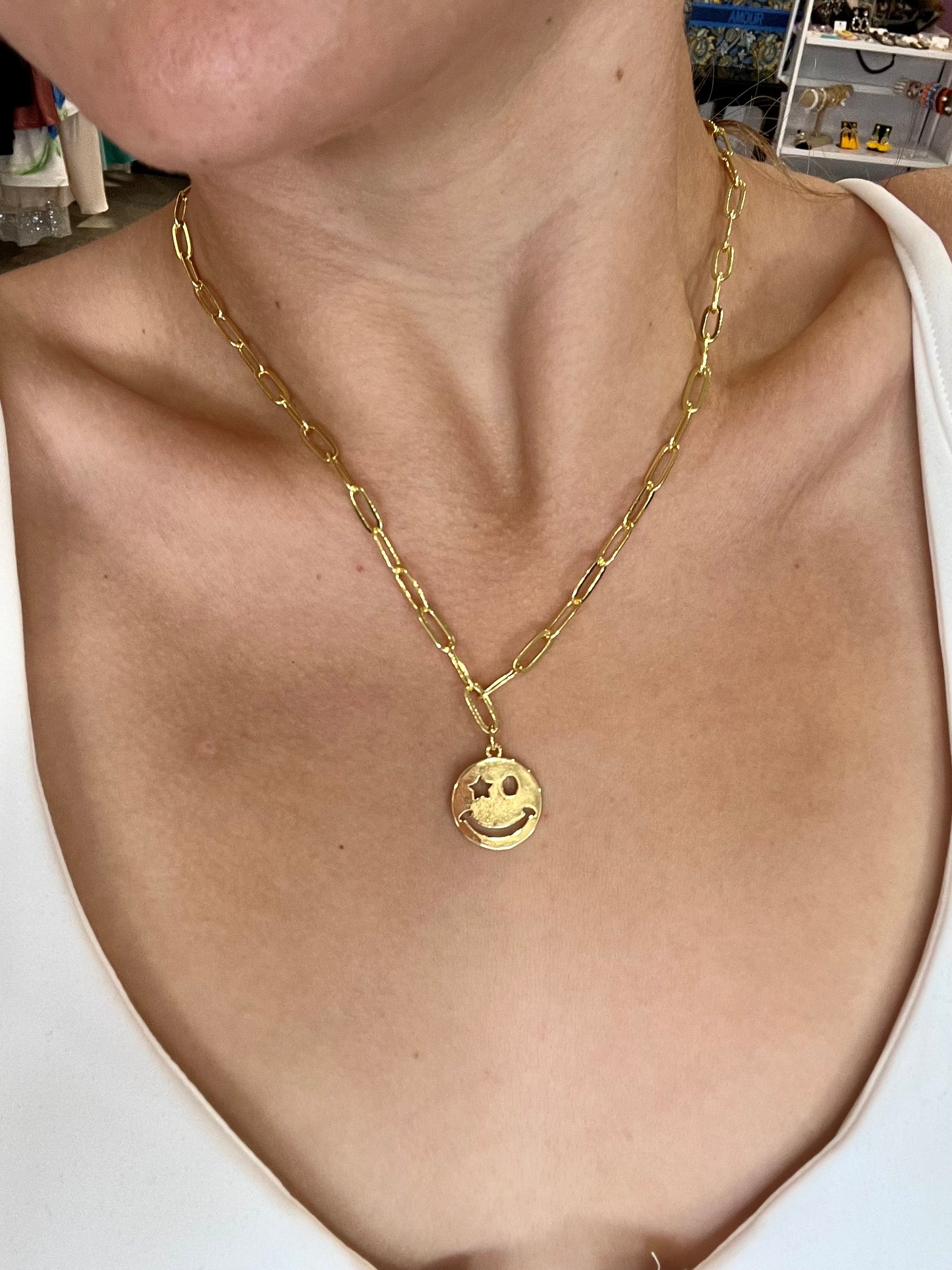 Single Smiley Necklace