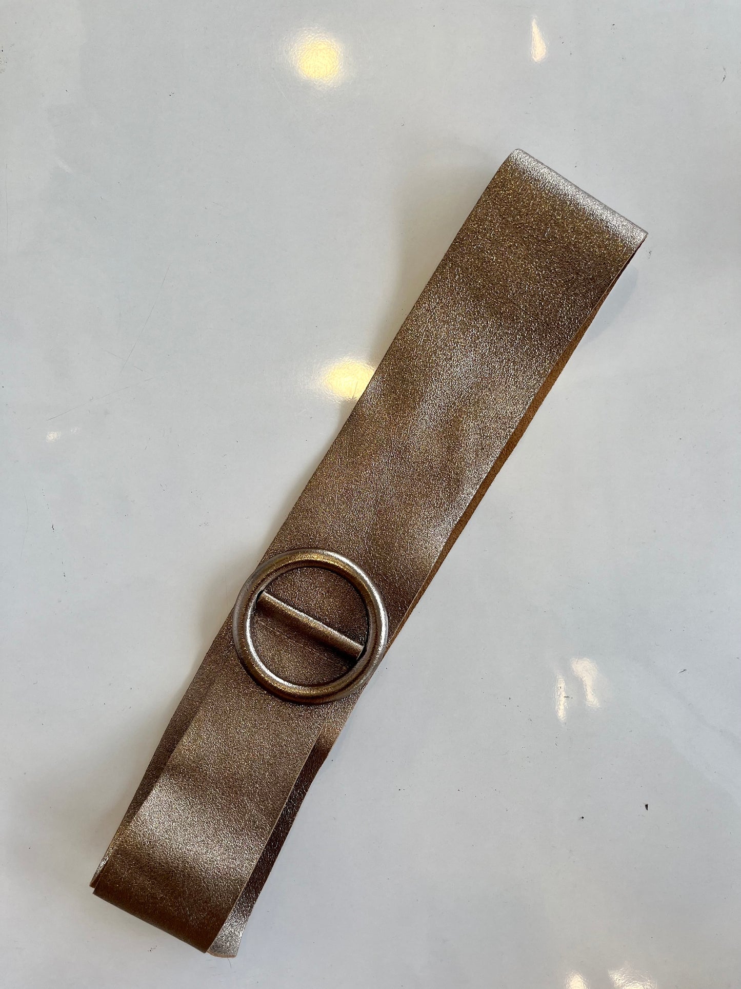 Leather Belt with Buckle